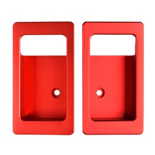 Aluminium Tür - Öffner Mulde, rot, Paar, für Defender >>2016