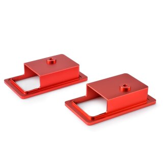 Aluminium Tür - Öffner Mulde, rot, Paar, für Defender >>2016